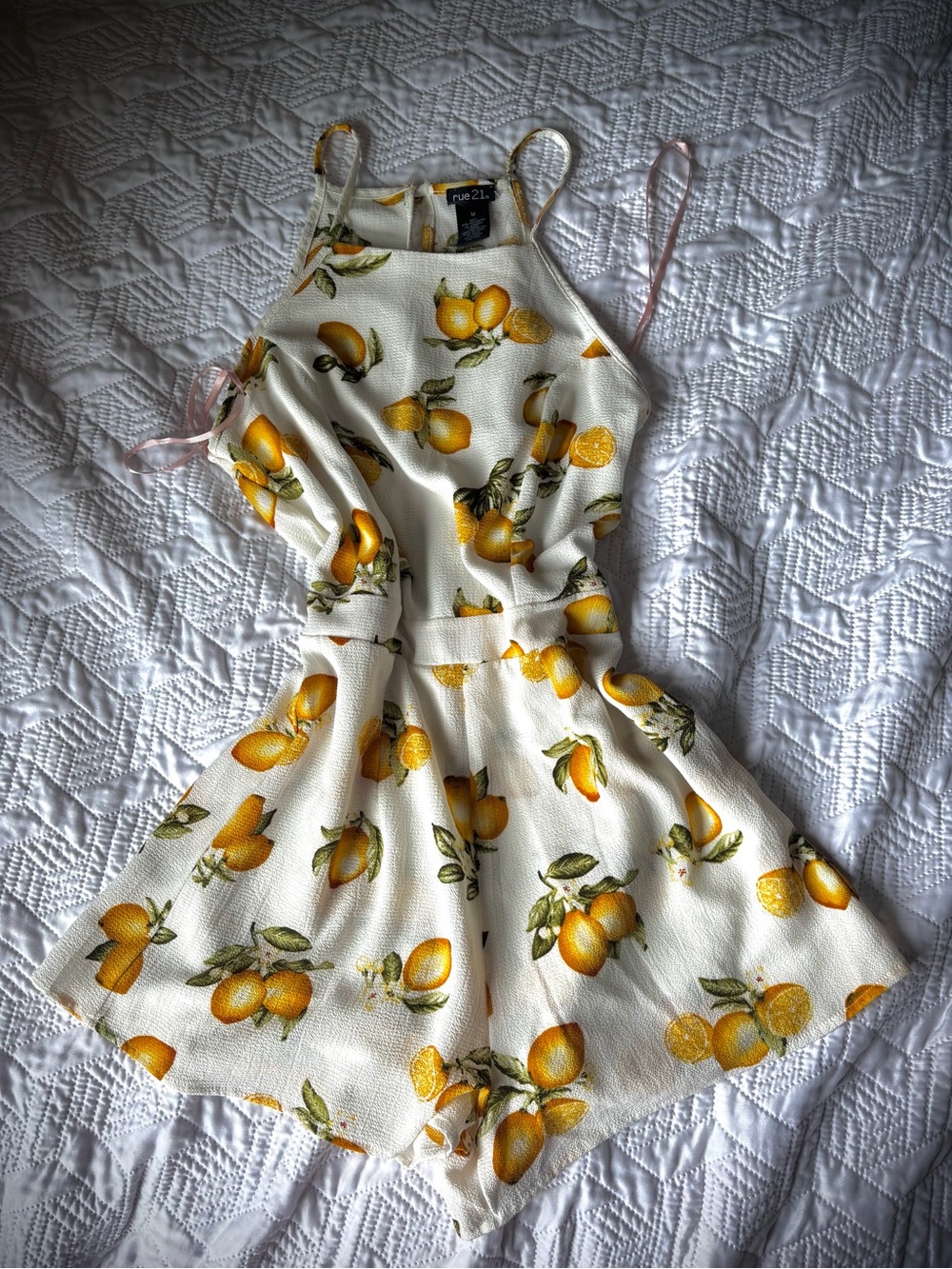 Lemon Print Romper